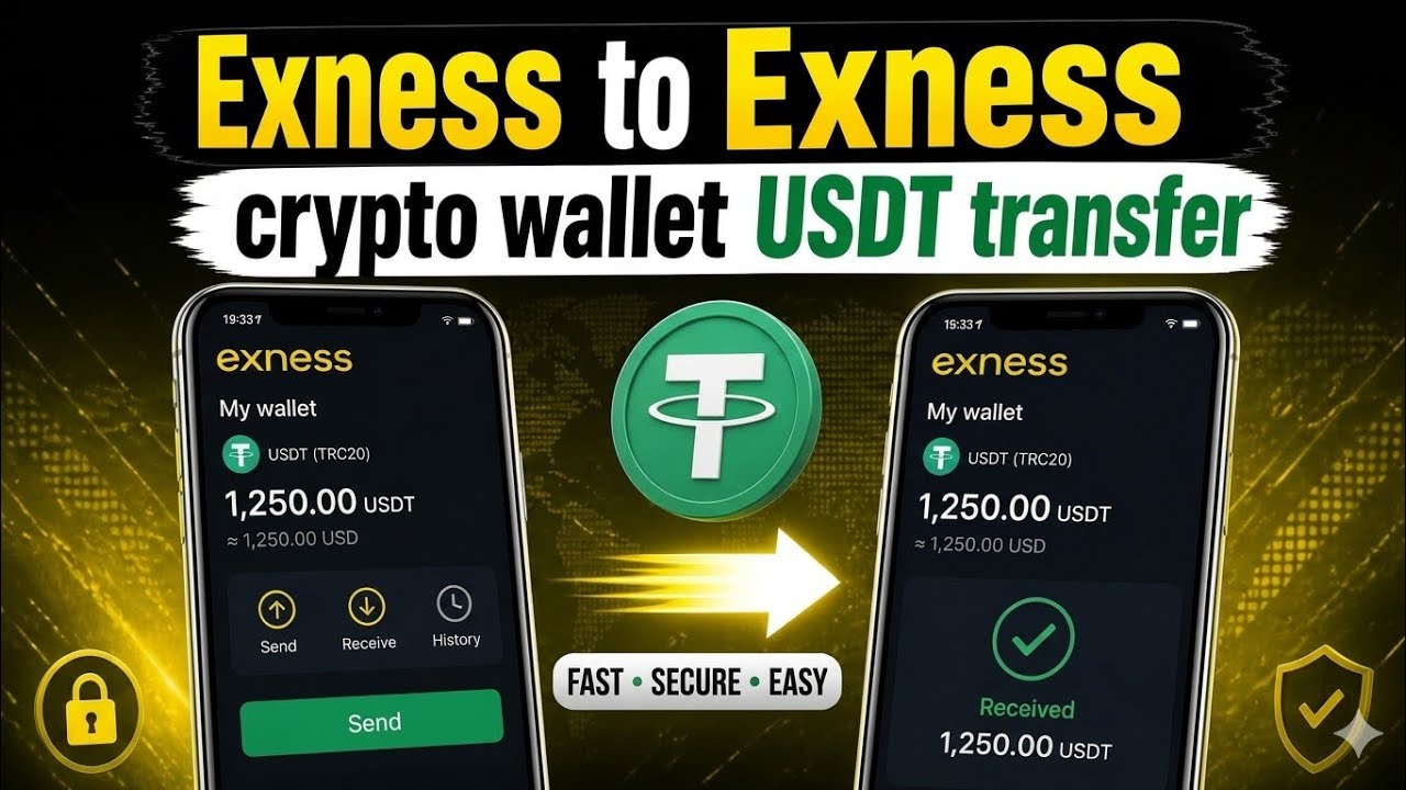 How to Transfer USDT Between Exness Accounts | Exness Crypto Wallet Transfer Tutorial 🚀