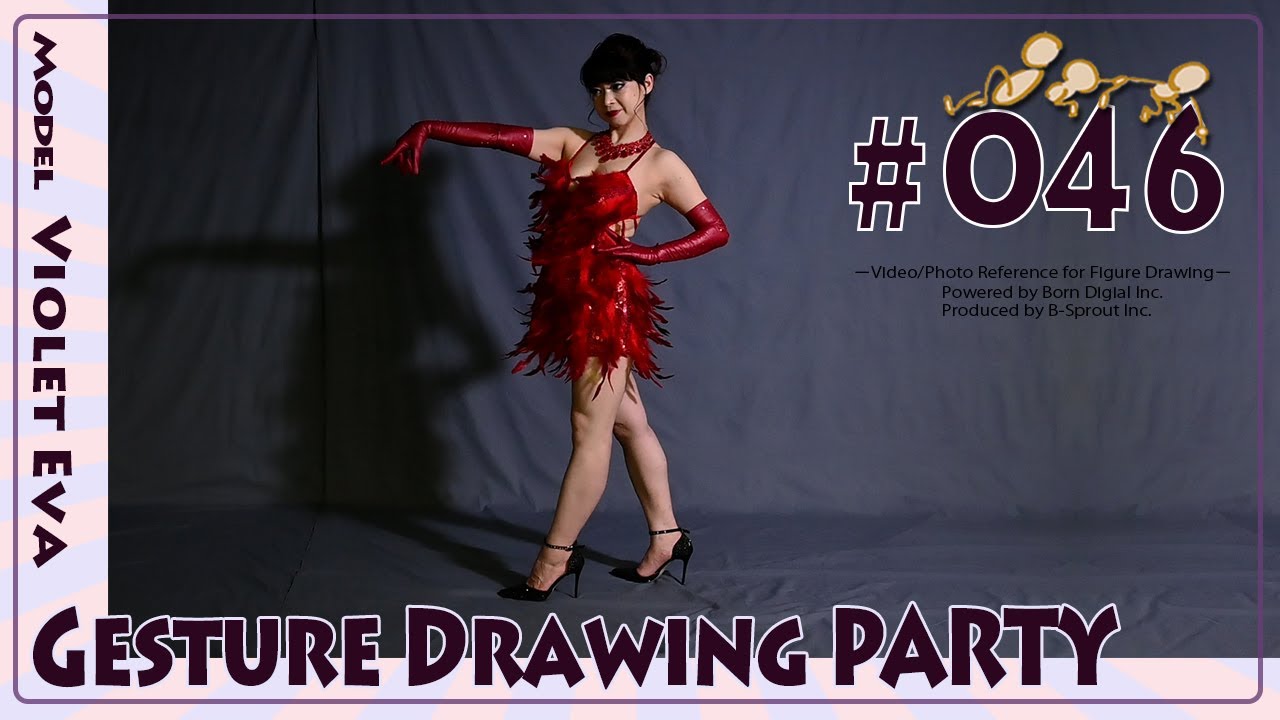 GESture DRAWing Party : #046 Violet Eva/ヴァイオレット エヴァ　－Video/Photo Reference for Figure Drawing－