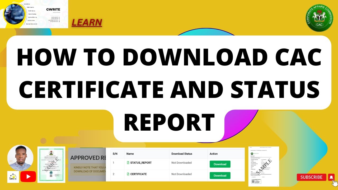 How to Download CAC Certificate and Status Report