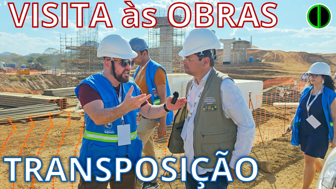 Detalhes da TRANSPOSIÇÃO do SÃO FRANCISCO. Visita às Obras. Aquedutos, Barragens, com Canal do Apodi