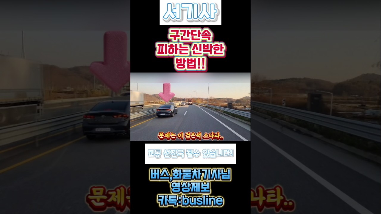 구간단속 피하는 방법이 있었어?