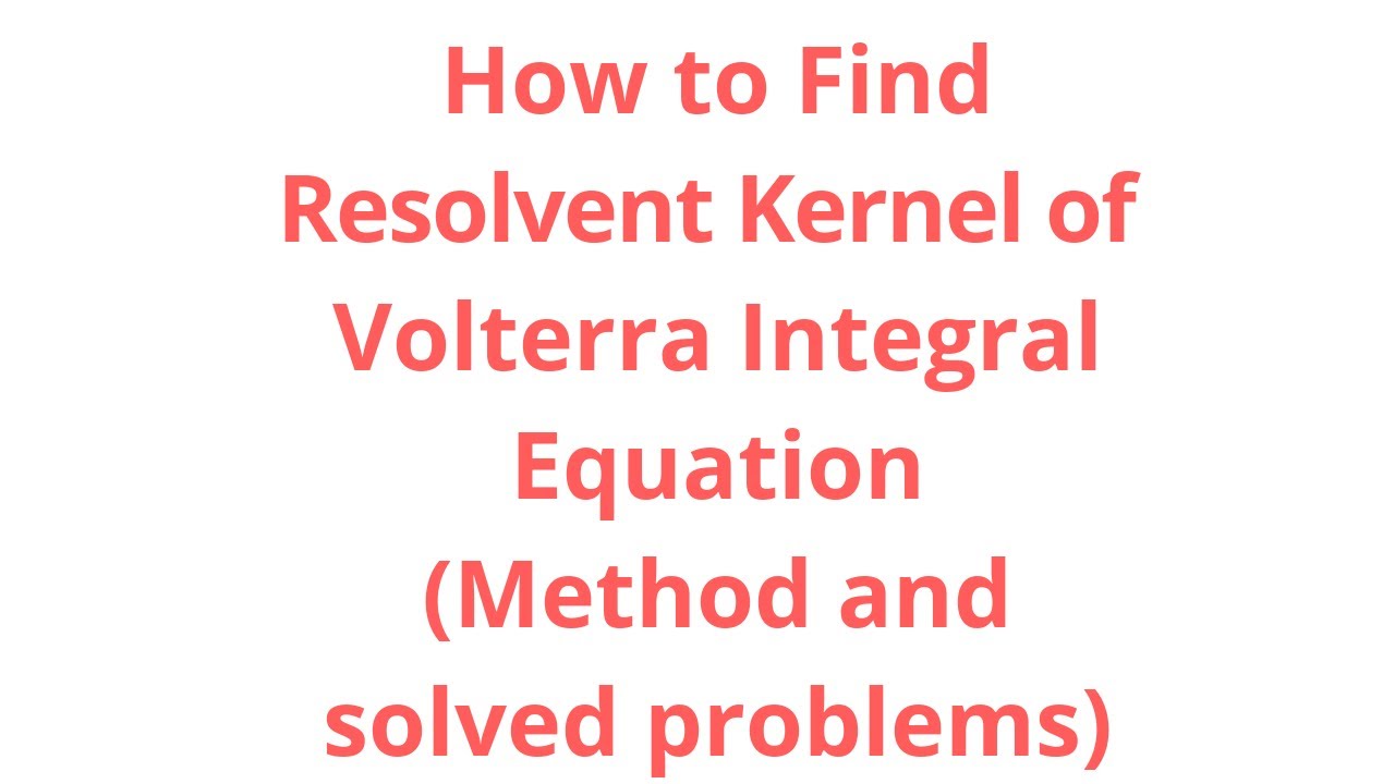 Resolvent Kernel of Volterra Integral Equation
