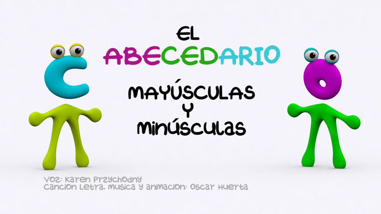 El Abecedario, en español, Mayúsculas y minúsculas The ABC Children's Songs