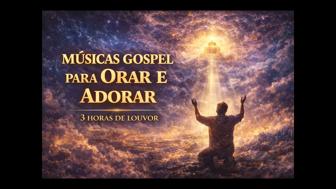 LOUVOR SEM PARAR - 3 Horas de Músicas Gospel para Sentir a Presença de Deus