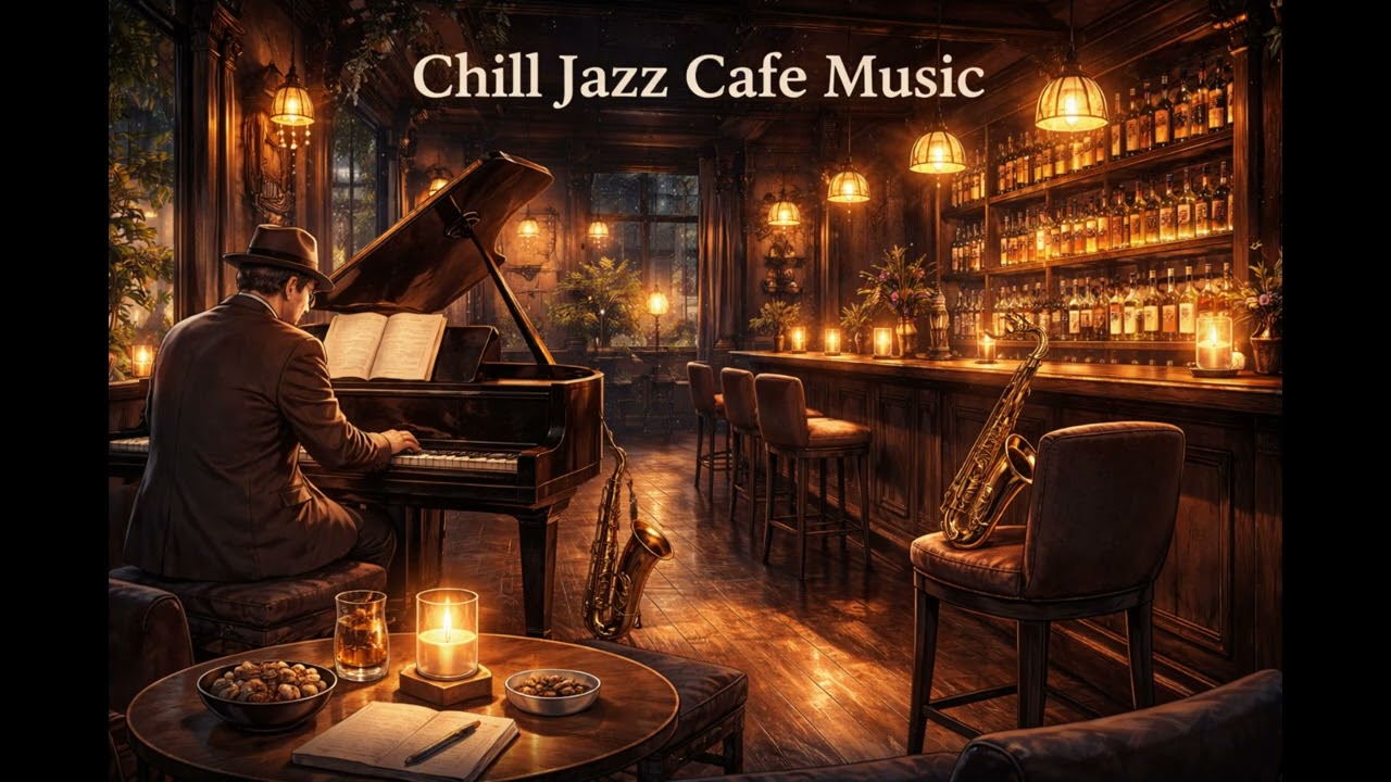 Relaxing Jazz Cafe Music ☕ Smooth Piano & Cozy Coffee Shop Ambience for Study, Work & Sleep