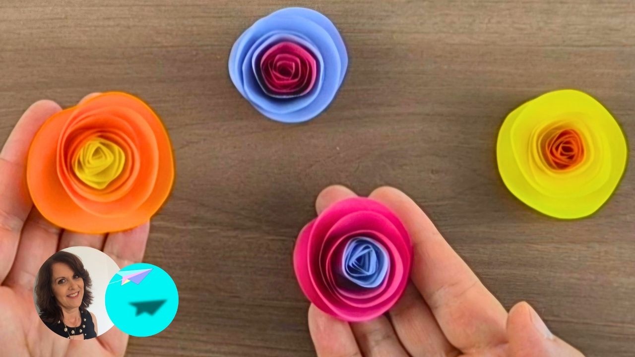 Flor de Papel | Rosa Espiral 3d | DIY 