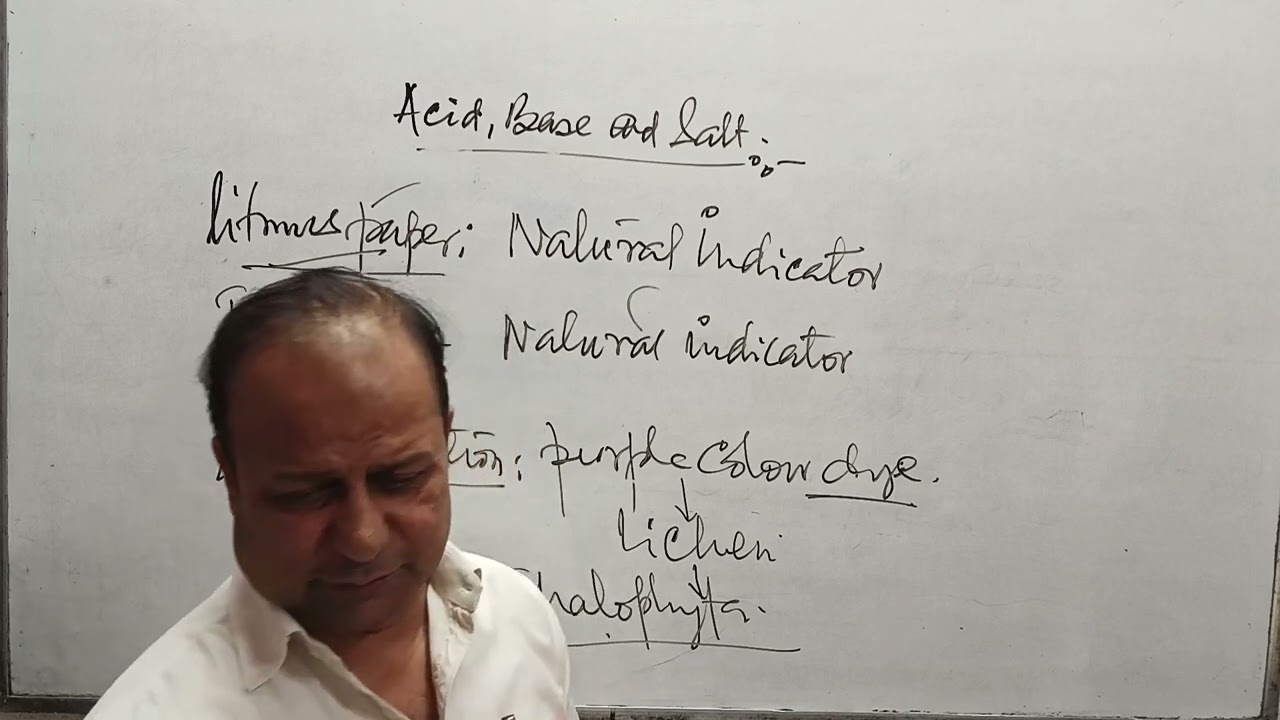 Chemistry -Class-10-Acis,Base &Salt for Entrance of AMU/JMI & NEET/JEE. Properties & Reactions-L-01