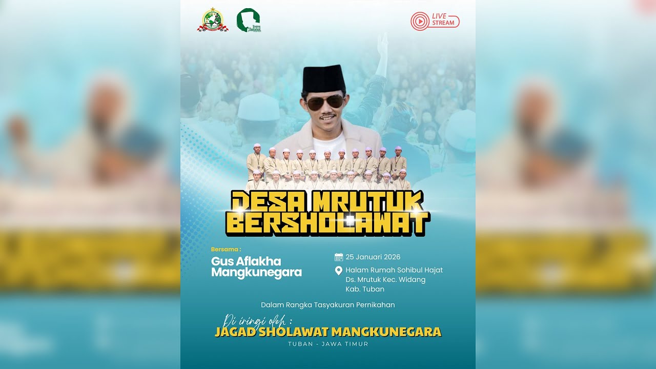 🔴🔵MRUTUK WIDANG TUBAN   BERSHOLAWAT BERSAMA GUS AFLAKHA MANGKUNEGARA Ft JAGAD SHOLAWAT MN