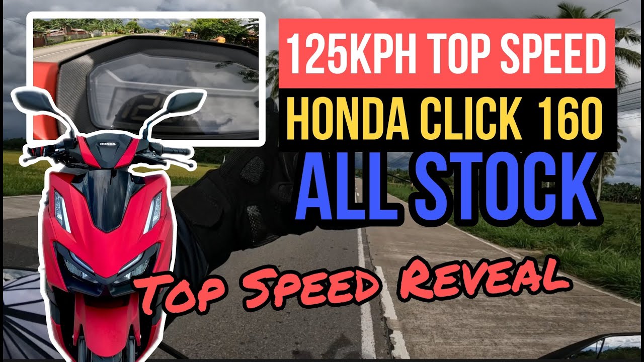 HONDA CLICK 160 TOP SPEED REVEAL | 125kph Top Speed | FULL VIDEO | Performance Test