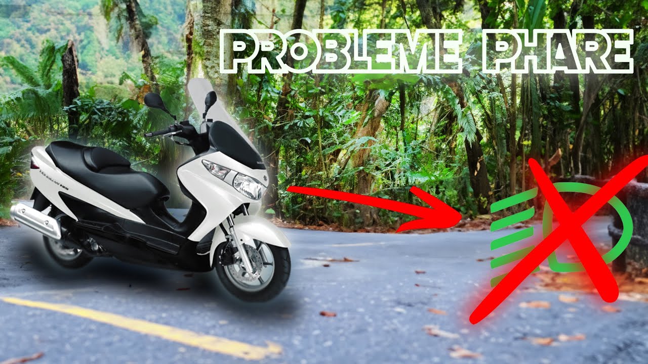 SUZUKI BURGMAN 125 2007-2013 PROBLEME DE PHARE.  RÉFECTION FAISCEAU ÉLECTRIQUE