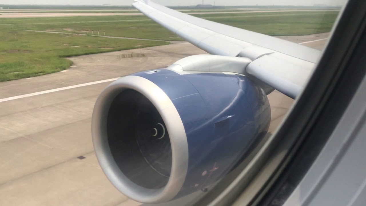Delta A330-900neo Takeoff from Shanghai PVG. Amazing Sound!  Brand New Plane