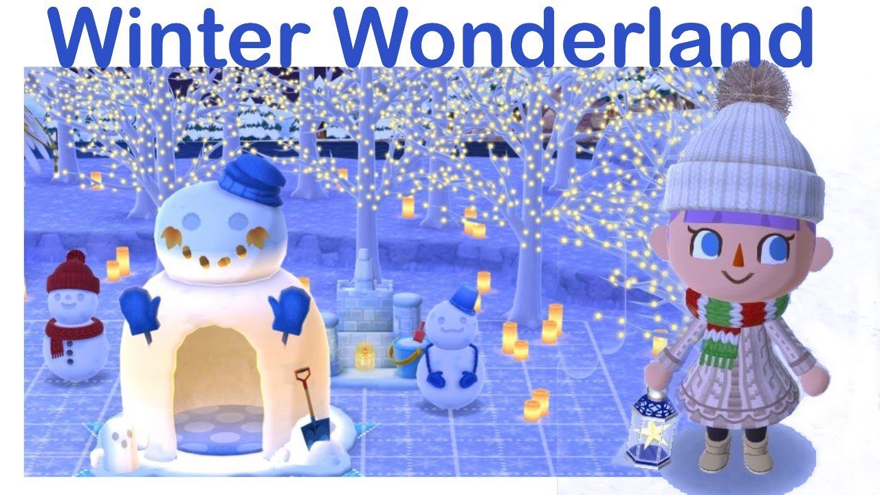 WINTER WONDERLAND  | Animal Crossing Pocket Camp | Campsite Tour and Design ideas