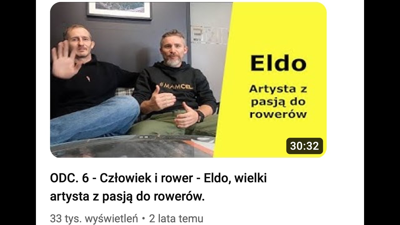 ARCH ODC. 6 - Człowiek i rower - Eldo, wielki artysta z pasją do rowerów.