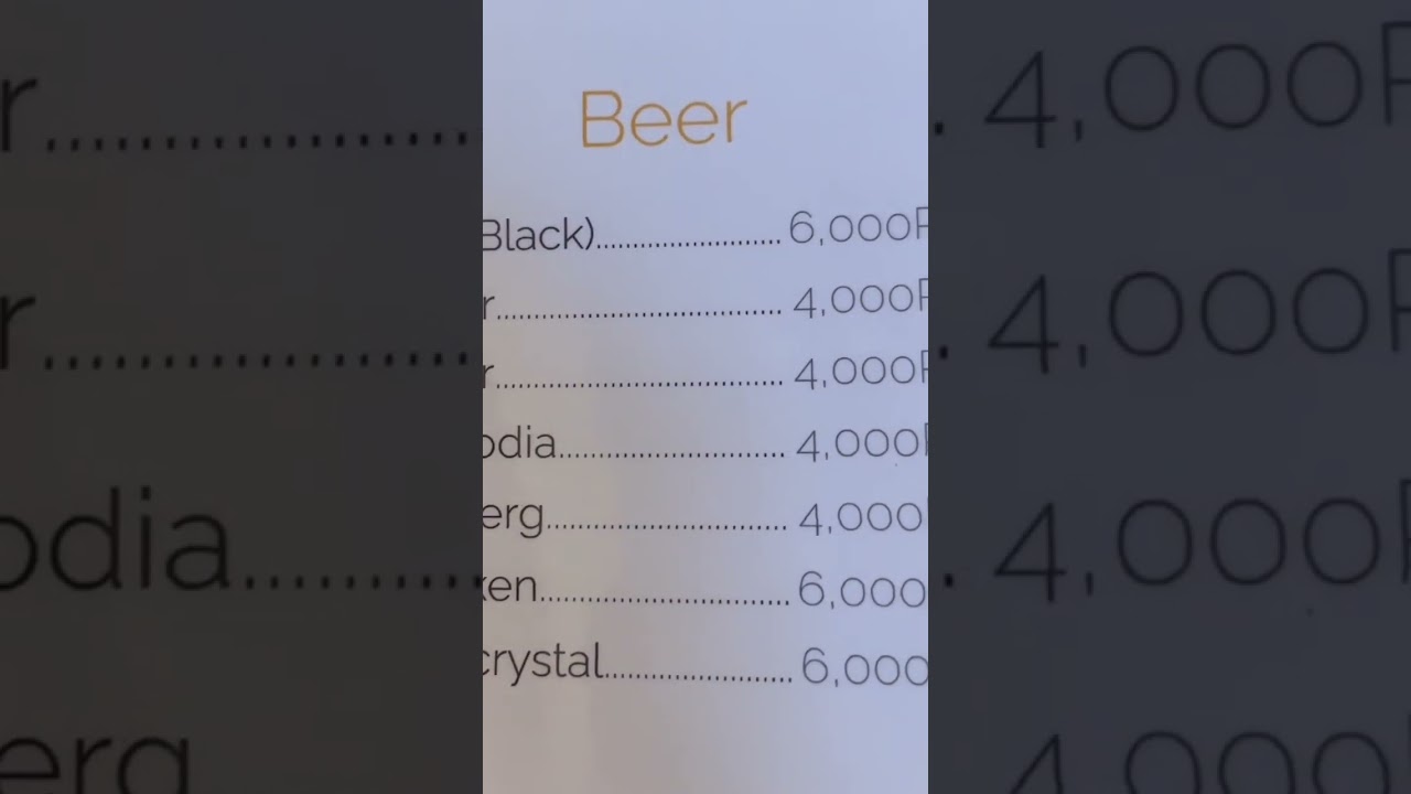 Beers in Cambodia are cheaper than water in many countries