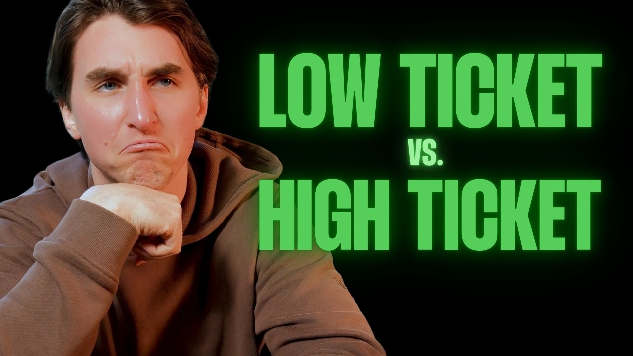 what marketers WON'T tell you about high ticket vs. low ticket