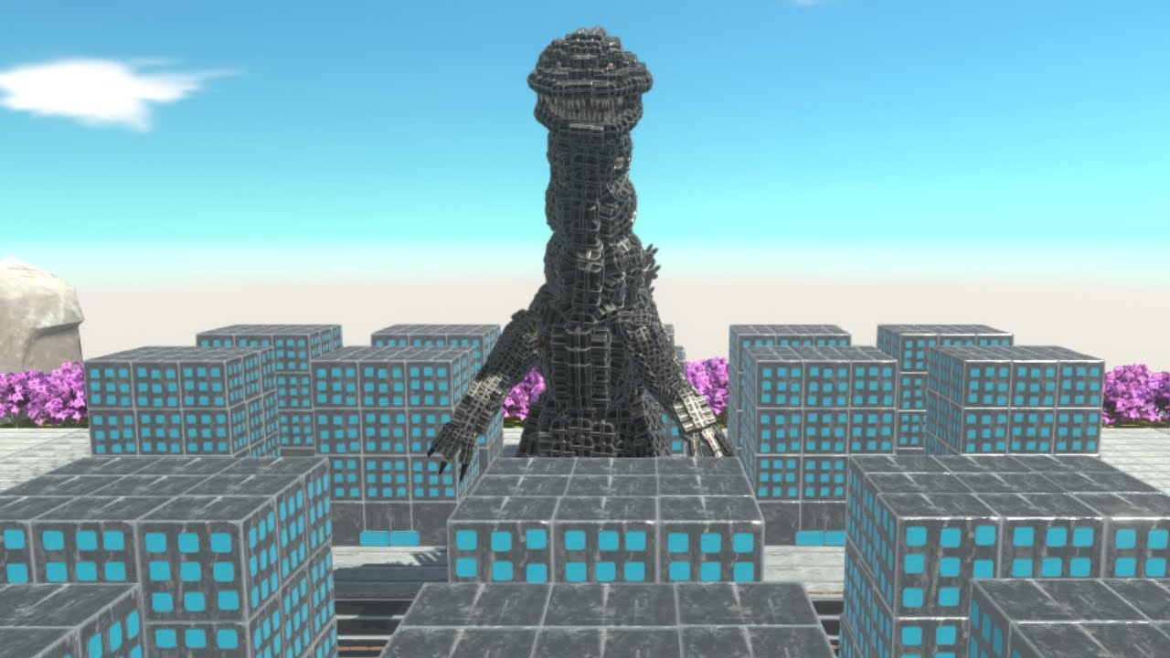 Mushroom Cloud Godzilla vs Kaiju in ARBS Animal Revolt Battle Simulator