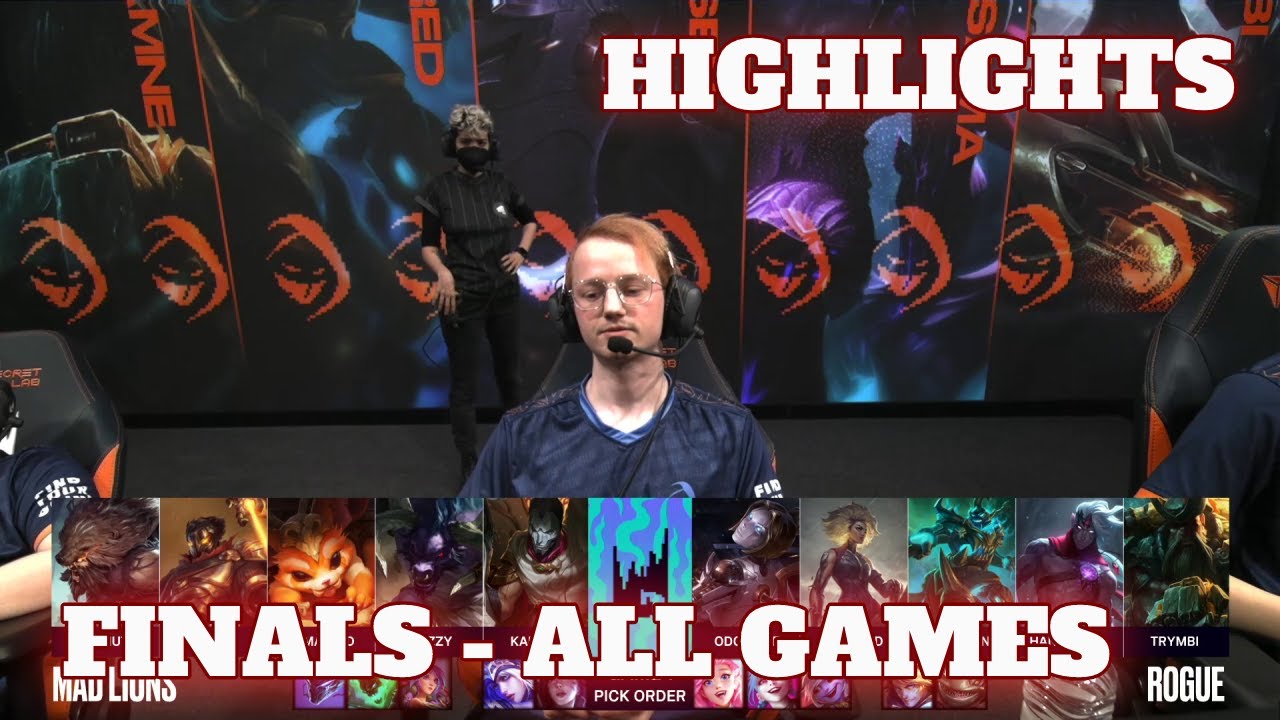 MAD vs RGE - All Games Highlights | Grand Finals LEC 2021 Spring Playoffs | Mad Lions vs Rogue
