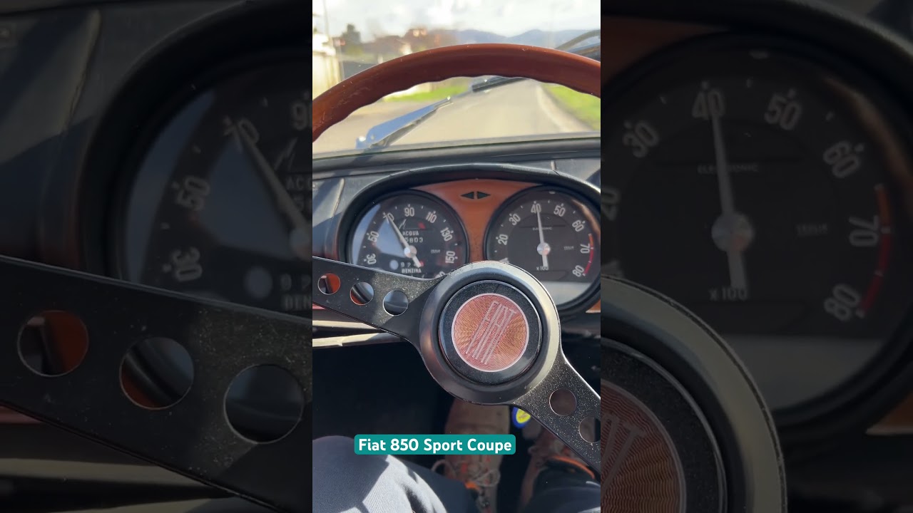 Test su Strada Fiat 850 Sport Coupe #affarisbullonatirestauri #fiat #automobile #affarisbullonati
