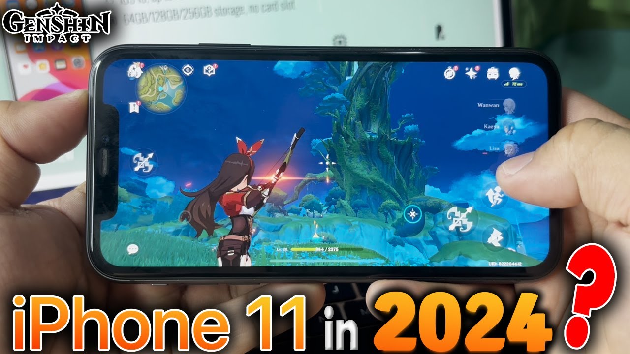 GENSHIN IMPACT Game Test on iPhone 11 in 2024?? | STILL PLAYABLE IN 2024?? (DEFAULT TO MAX SETTING)