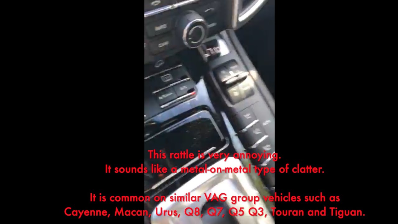 Porsche Cayenne RATTLE FIX - VERY EASY. Cayenne, Macan, Urus, Q8, Q7, Q5 Q3, Touran and Tiguan.
