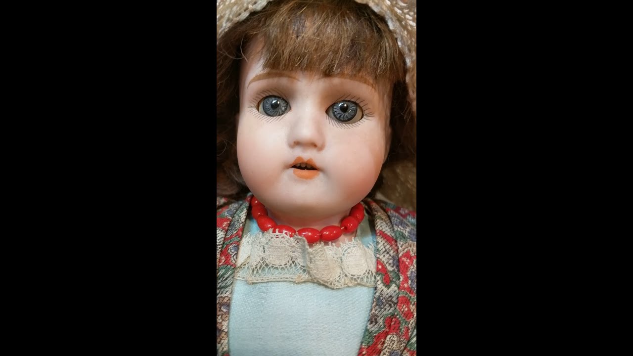 Antique German Bisque Head Armand Marseille Doll Ca. 1890 In Original Box