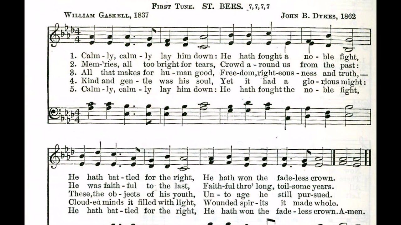 Calmly, Calmly Lay Him Down (St Bees)