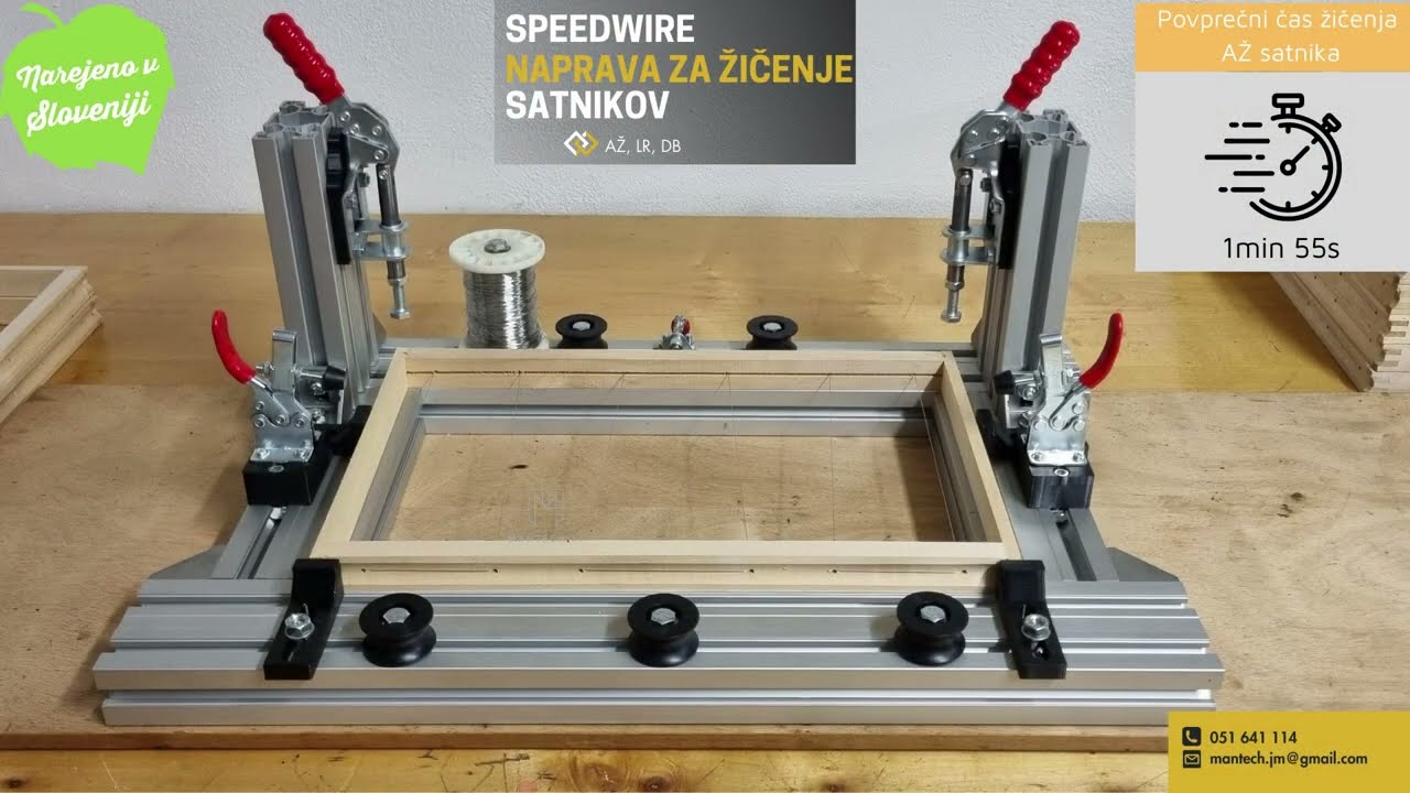 Bee Frame Wiring Jig / Naprava za žičenje satnih okvirčkov / Vorrichtung zum Rähmchen drahten