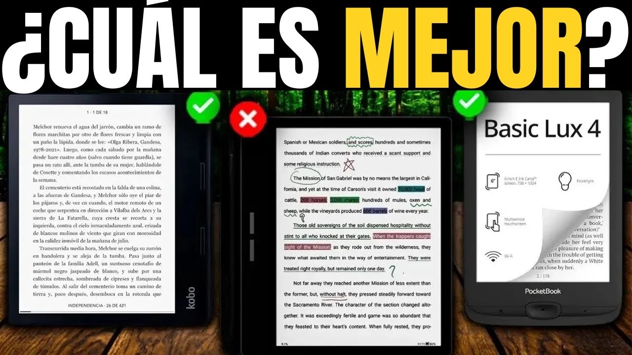 Los Mejores eReaders de Libros Electr&oacute;nicos de 2026 [NO Compres uno Antes de Ver Esto]