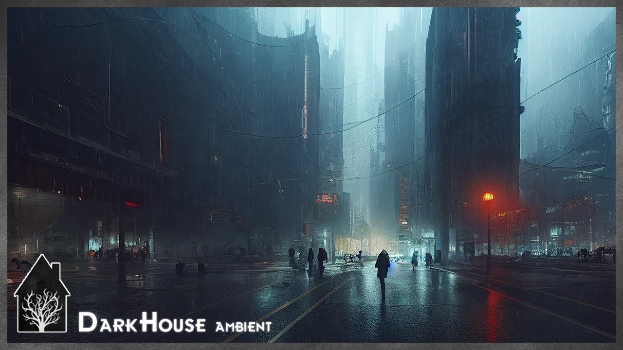 Dystopian Cyberpunk Ambient for Deep Relaxation - Dark Ambient Atmospheric Music