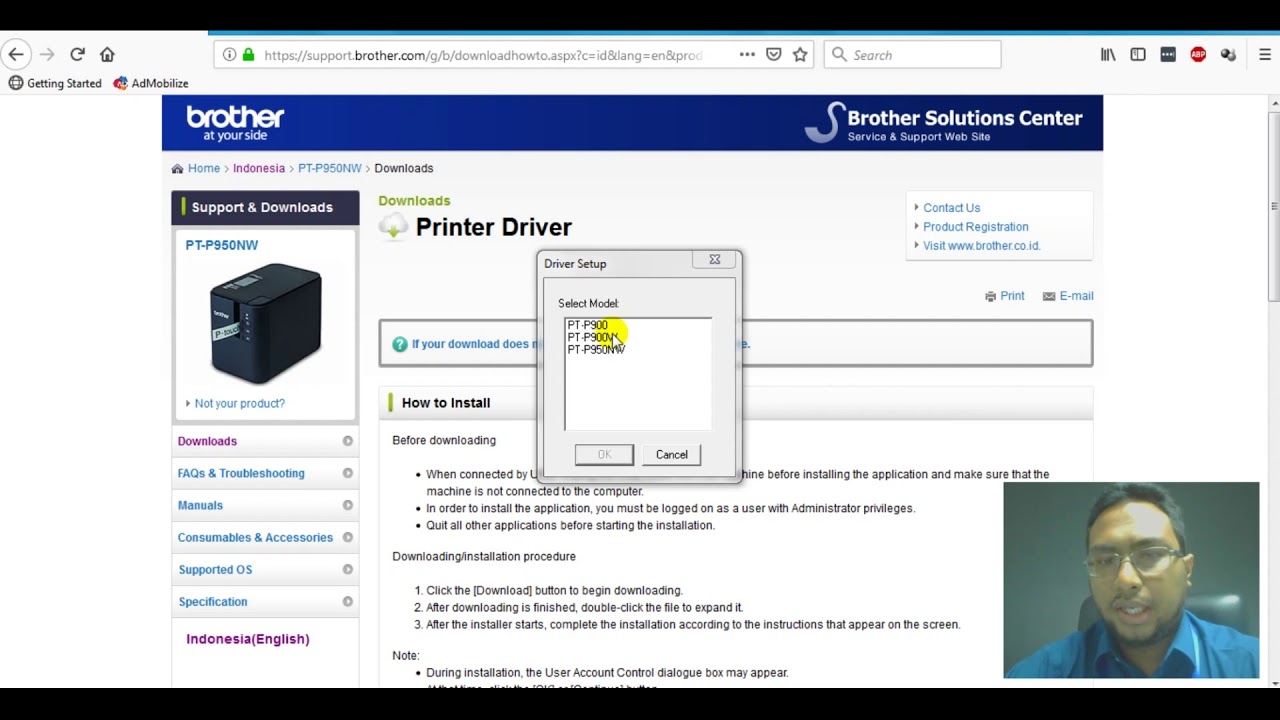 Tutorial Instalasi Driver USB Printer Label PT P950NW