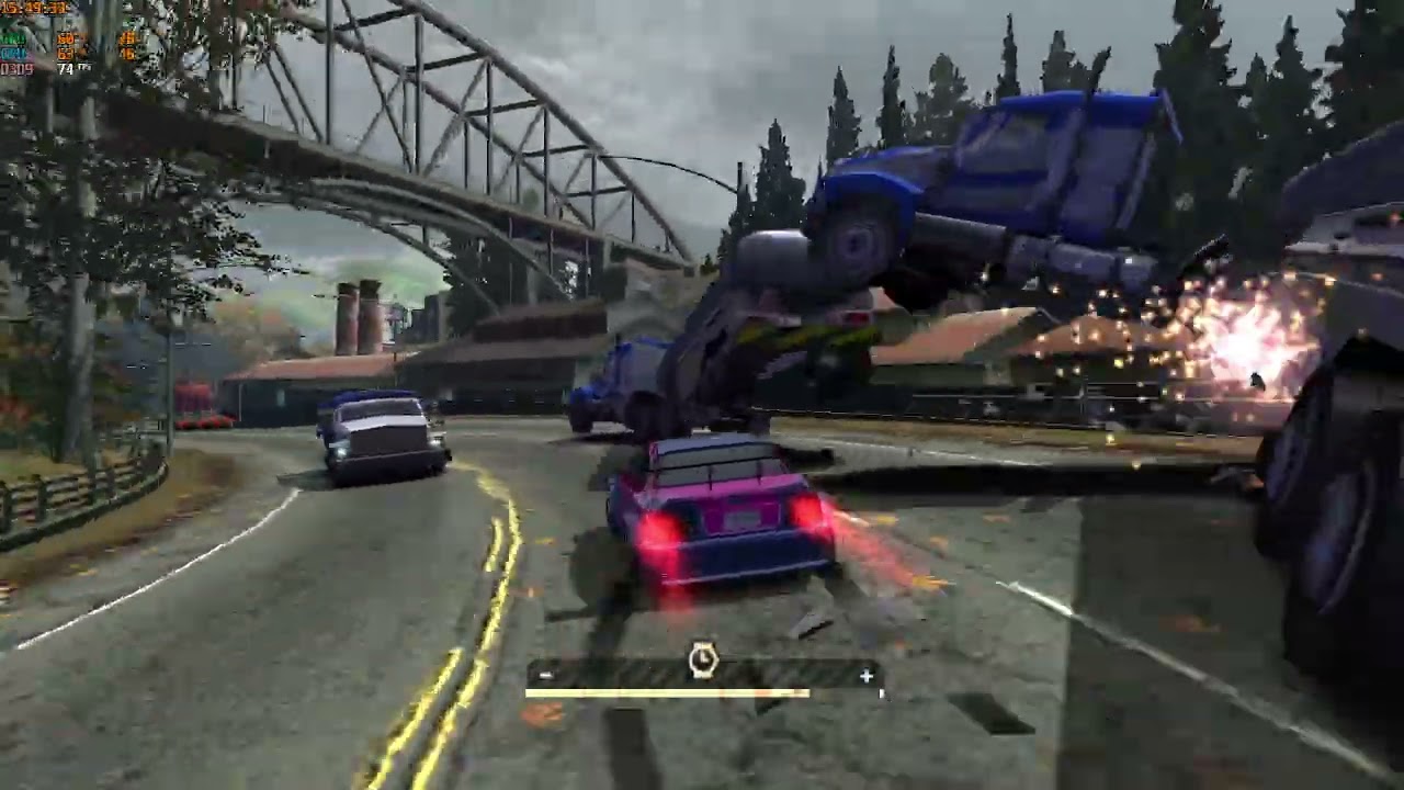 almost climbing on top of a truck!!! - challenge series 62-67 | bmw 1200km nfs most wanted