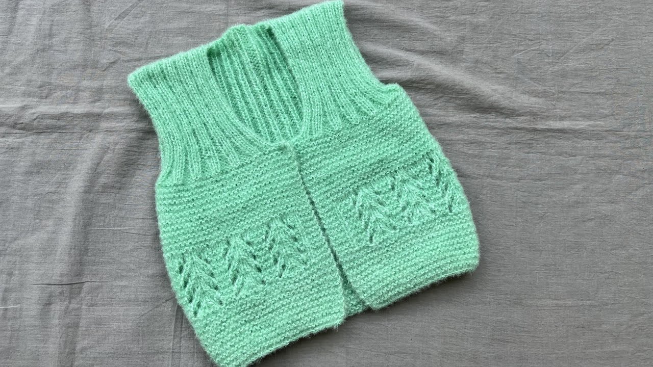 Knitting woolen half sweater for newborn to 6 month old baby|Baby sweater|Part-1|Woolen Tutorial#65