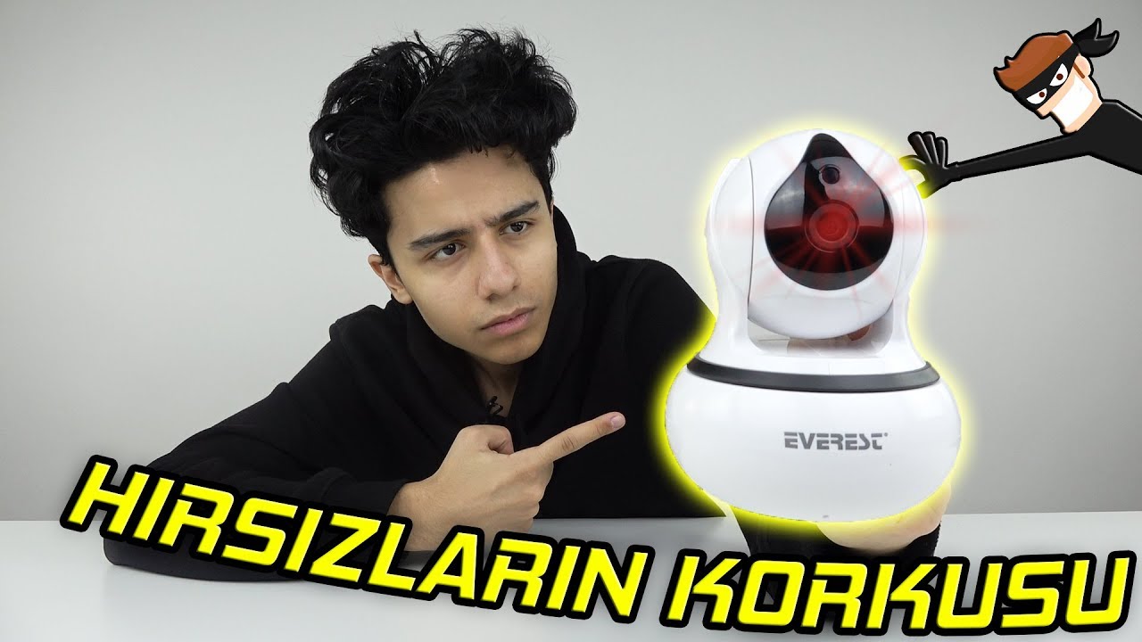 HIRSIZLARI PES ETTİRECEK AKILLI KAMERA! (Everest DF-805W IP Kamera)