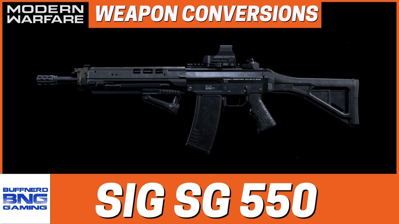 SIG SG 550 Weapon Conversions - Call Of Duty Modern Warfare