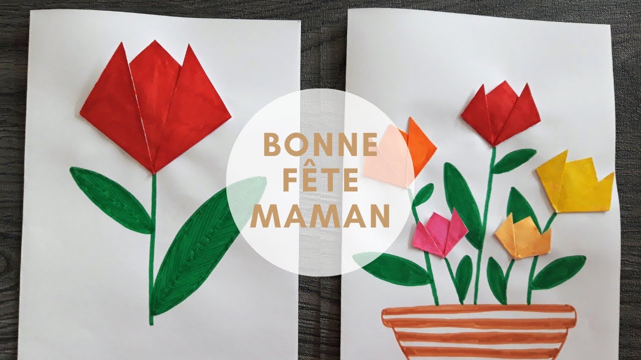 Carte fête des mamans - Bricolage pour enfants 8