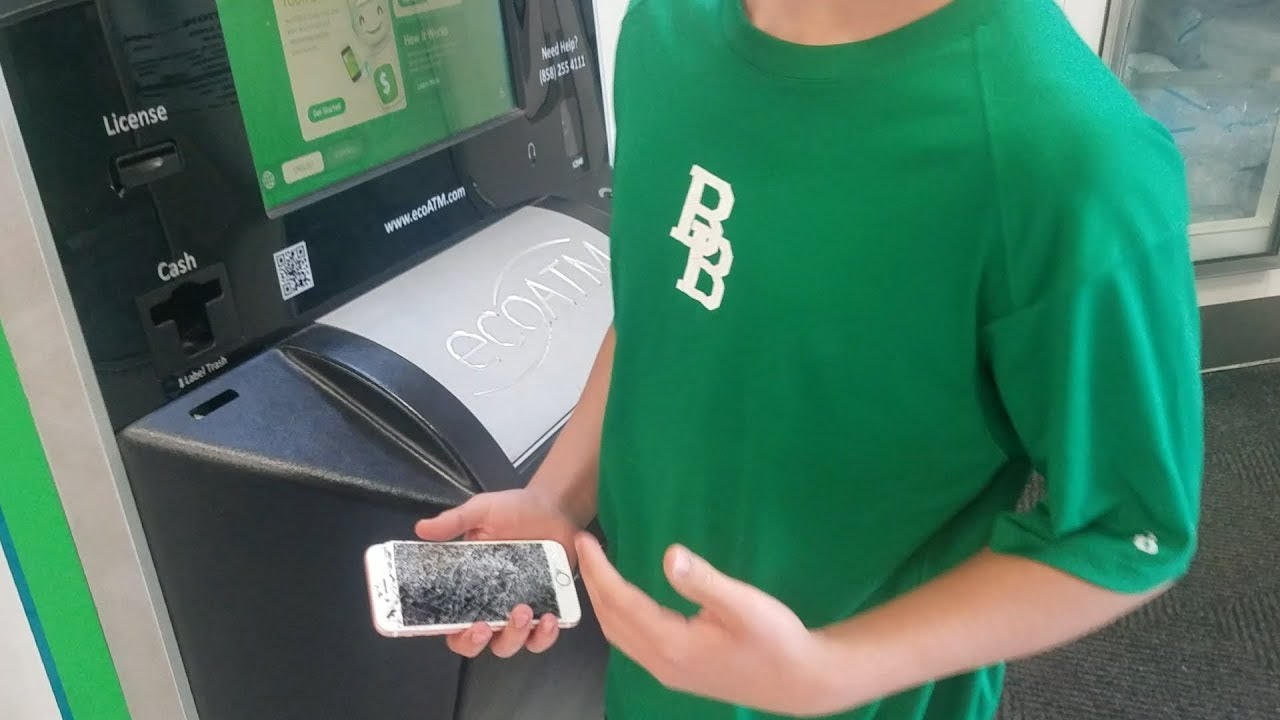SELLING MY EX-GIRLFRIEND'S IPHONE TO THE ECO ATM MACHINE! IT WORKS GREAT AS A PAPERWEIGHT!