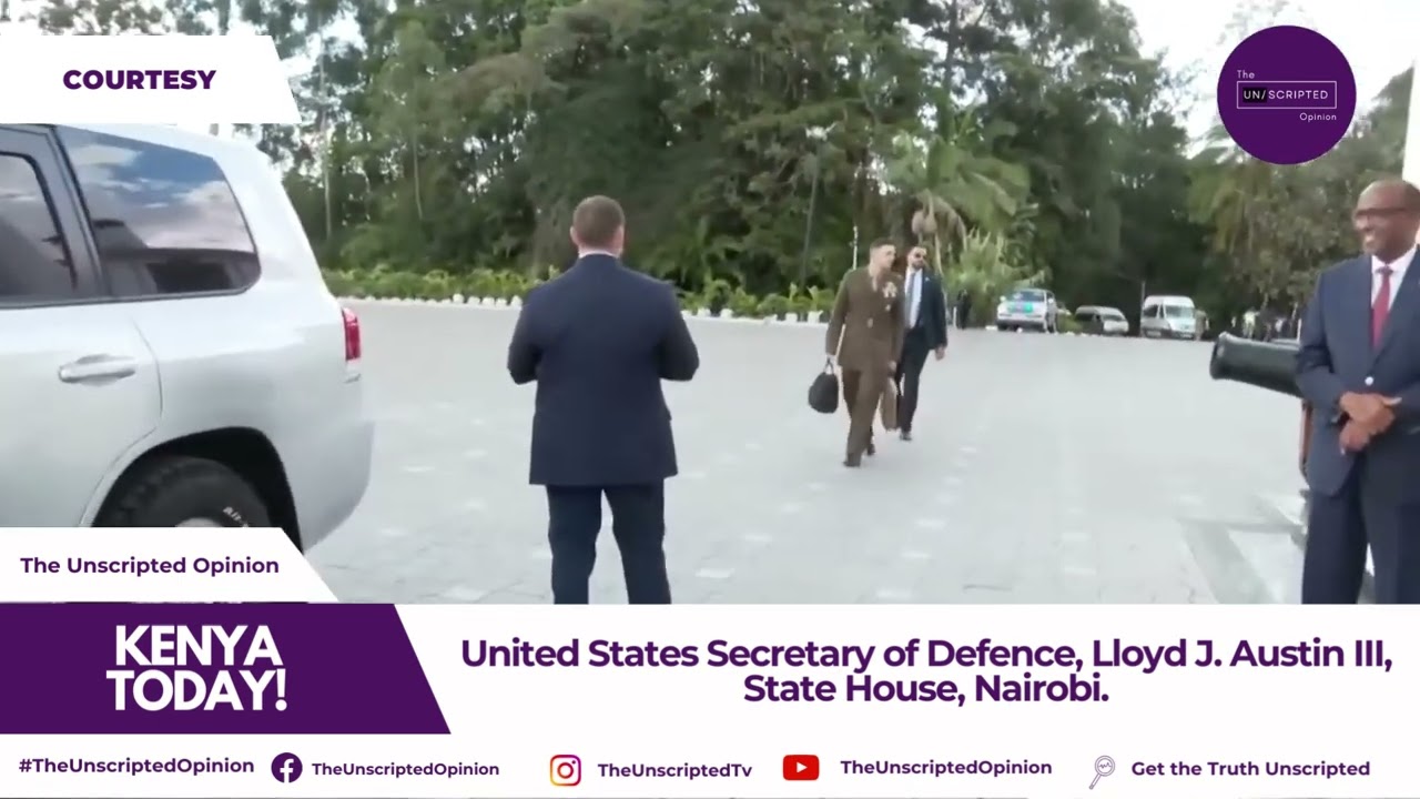 High-Level Talks: US Defense Secretary Austin Meets with Kenyan Officials at State House Nairobi!