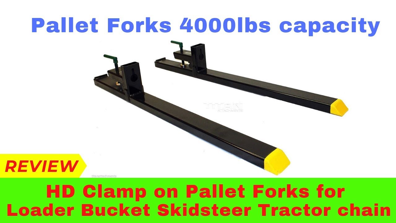 Clamp on Pallet Forks 4000lbs capacity - Review 2019