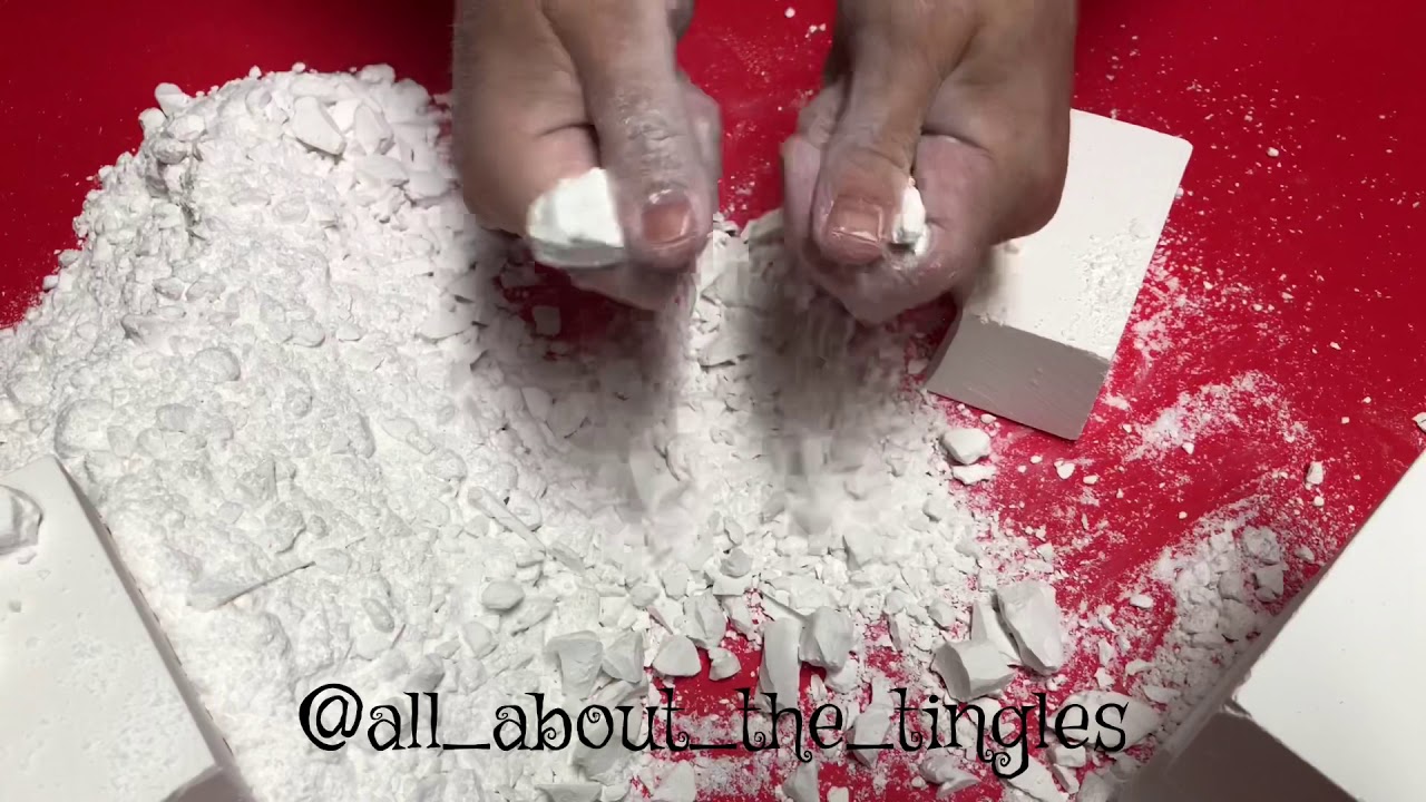 Crushing 8 Blocks of RMSA Gym Chalk • ASMR