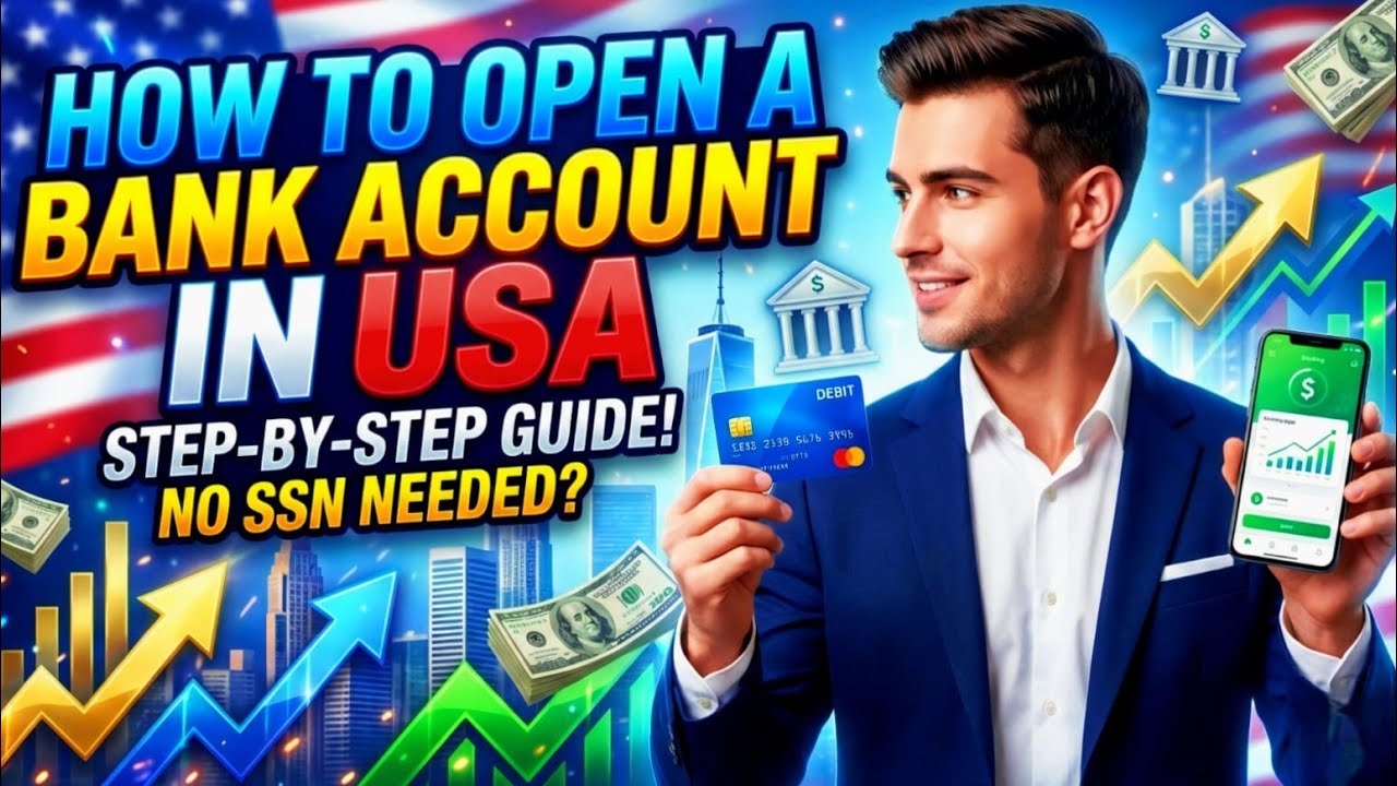 How to Open a US Bank Account Step-by-Step (No SSN? 2026 Guide) #USBankAccount