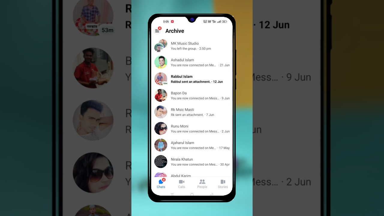 Messenger Archived Chat ko kaise Dekhein 😱 How to check Archived Chat on Messenger #shorts