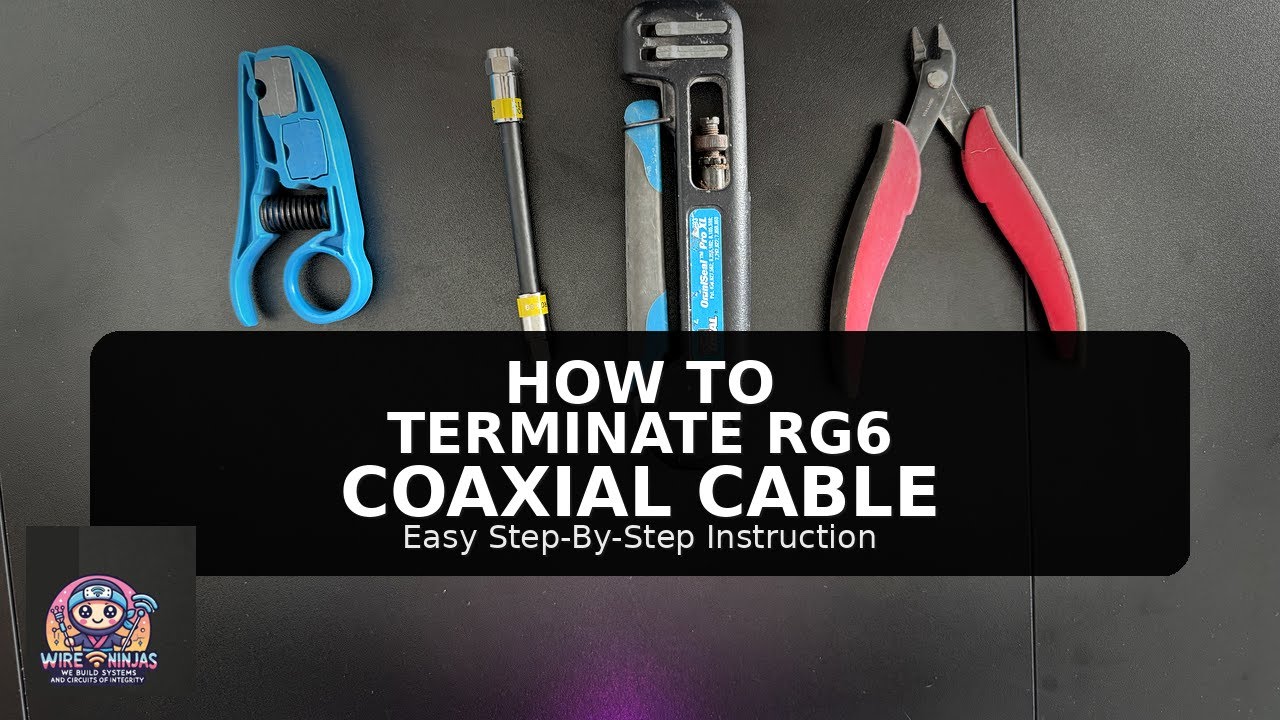 How to Terminate an RG6 Coax &mdash; Compression F Connector (RG6)