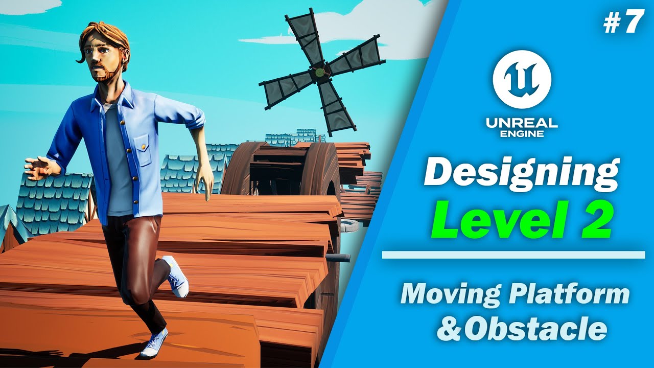 Designing Level 2 & Moving Platform in Unreal Engine 5 (Part 7) Platformer Game | Beginners Course