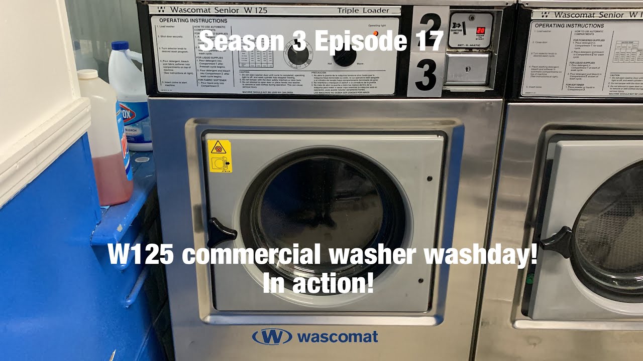 Laundromat day S3 Episode 17 Wascomat Senior W125 Washer washday.