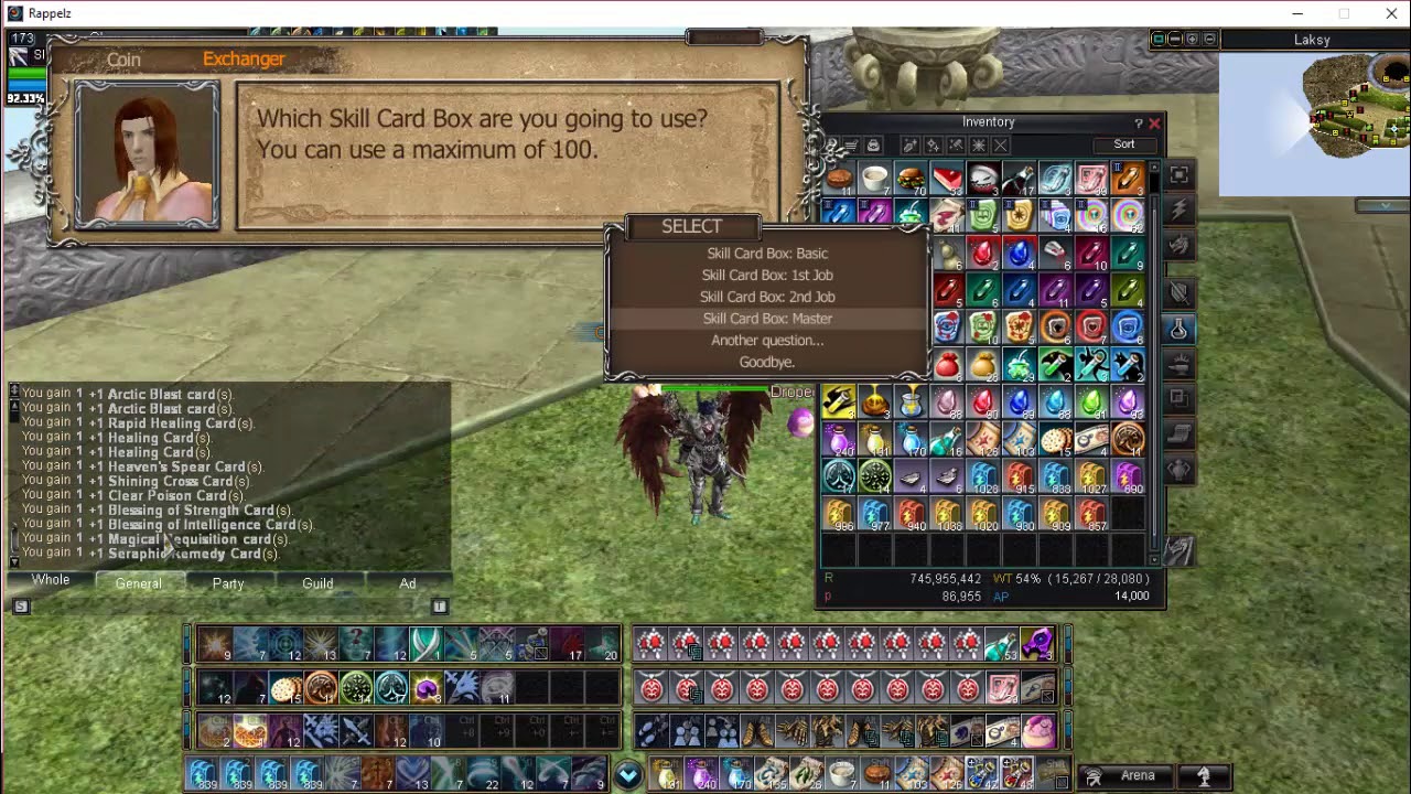 Skill card box option