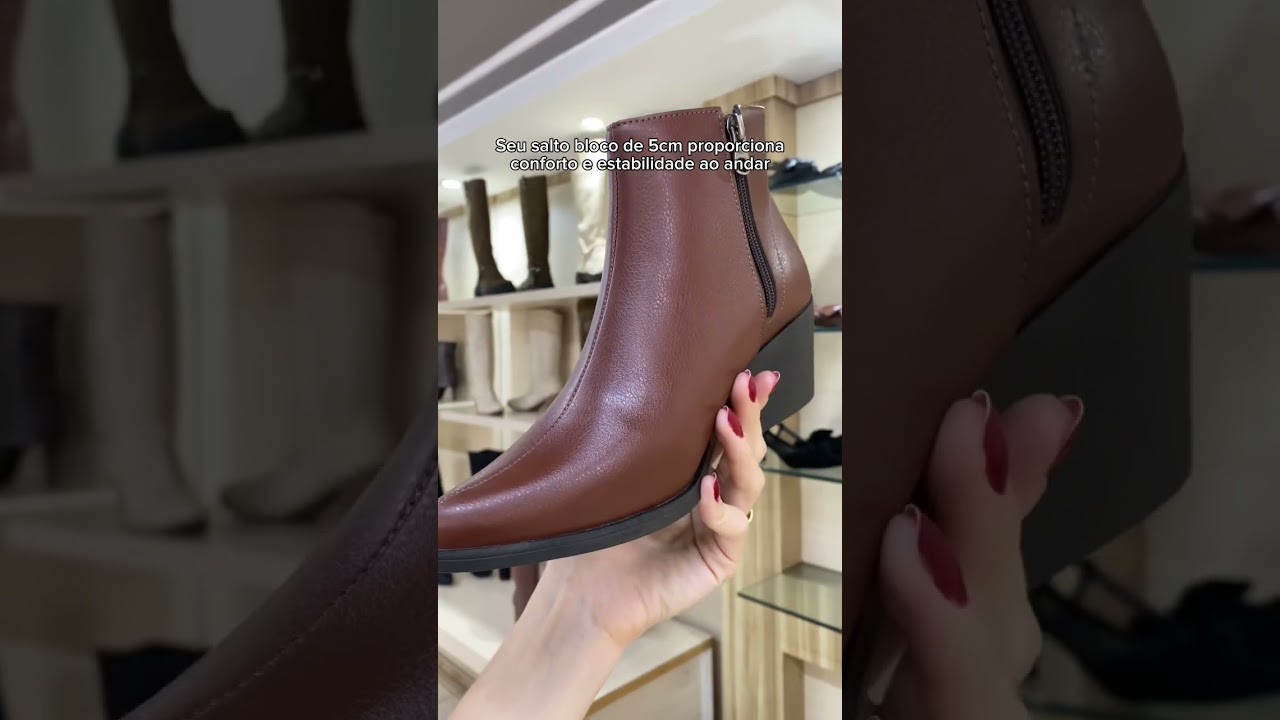 Lan&ccedil;amento desse modelo coringa pra vcs✨ CUPOM FLOR5 www.flordapele.com.br #bota #canocurto
