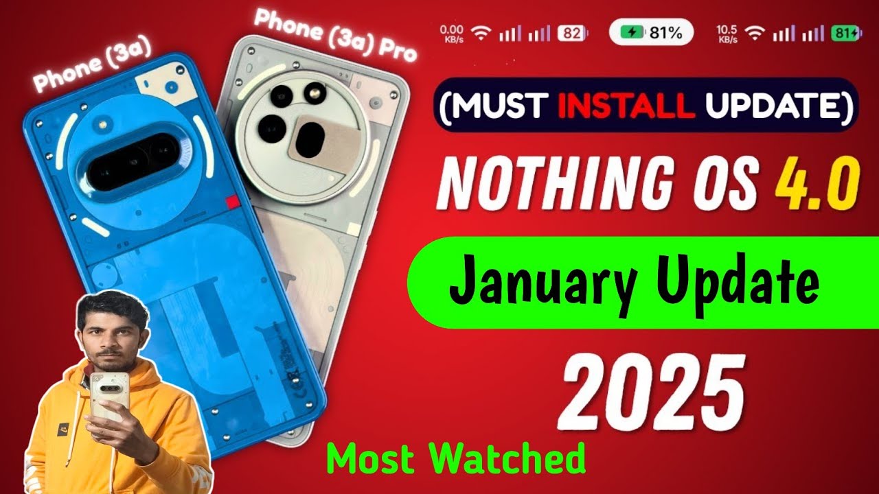 Nothing Phone 3a January Update Nothing OS 4.0 🔥New Battery Indicator & Major Improvements 2026