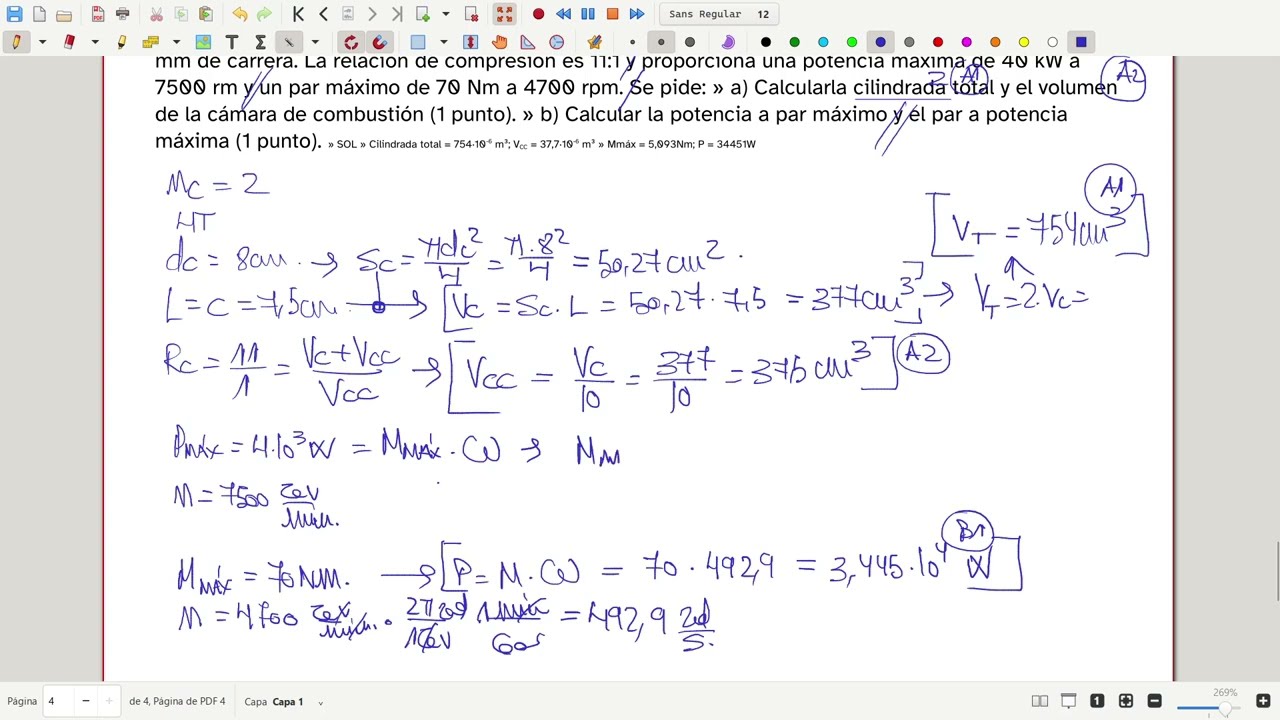Termodinámica. Motores térmicos. Prueba acceso a la universidad Resueltos Andalucia 2