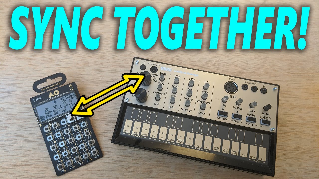 SYNC KORG VOLCAS WITH POCKET OPERATORS!