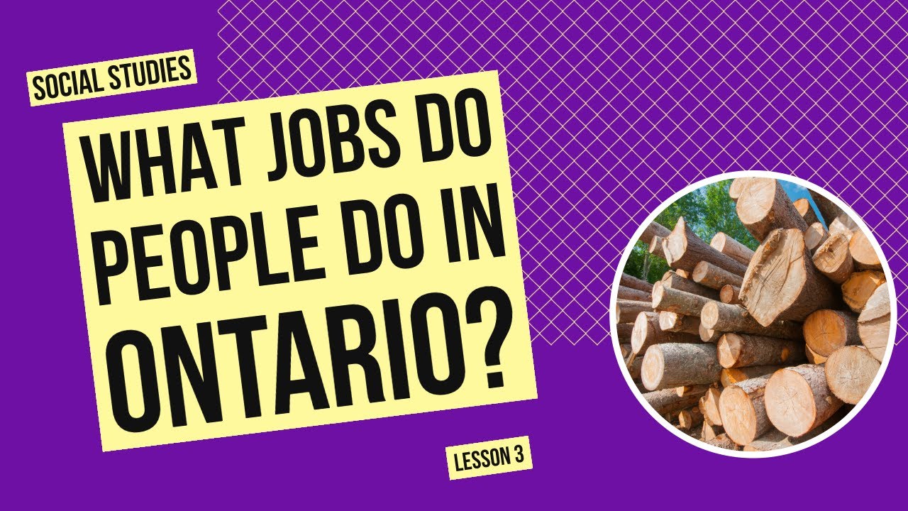 What Jobs Do People Do in Ontario? | Social Studies Lesson